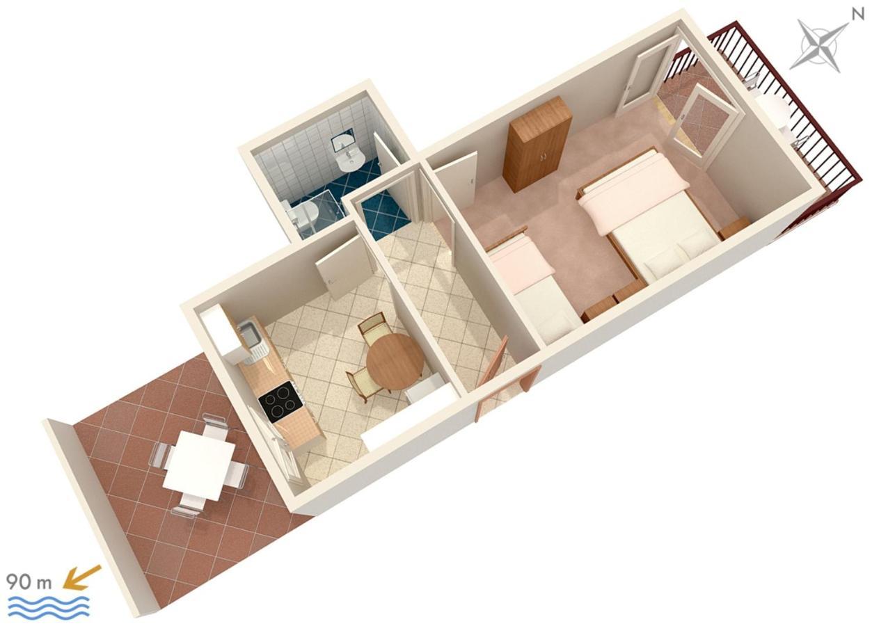 Apartments By The Sea Podaca, Makarska - 2783 Zewnętrze zdjęcie