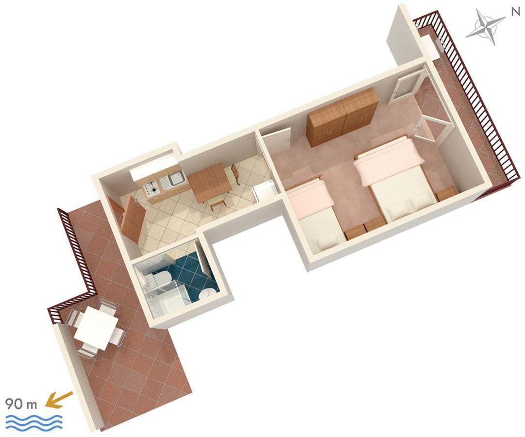 Apartments By The Sea Podaca, Makarska - 2783 Zewnętrze zdjęcie